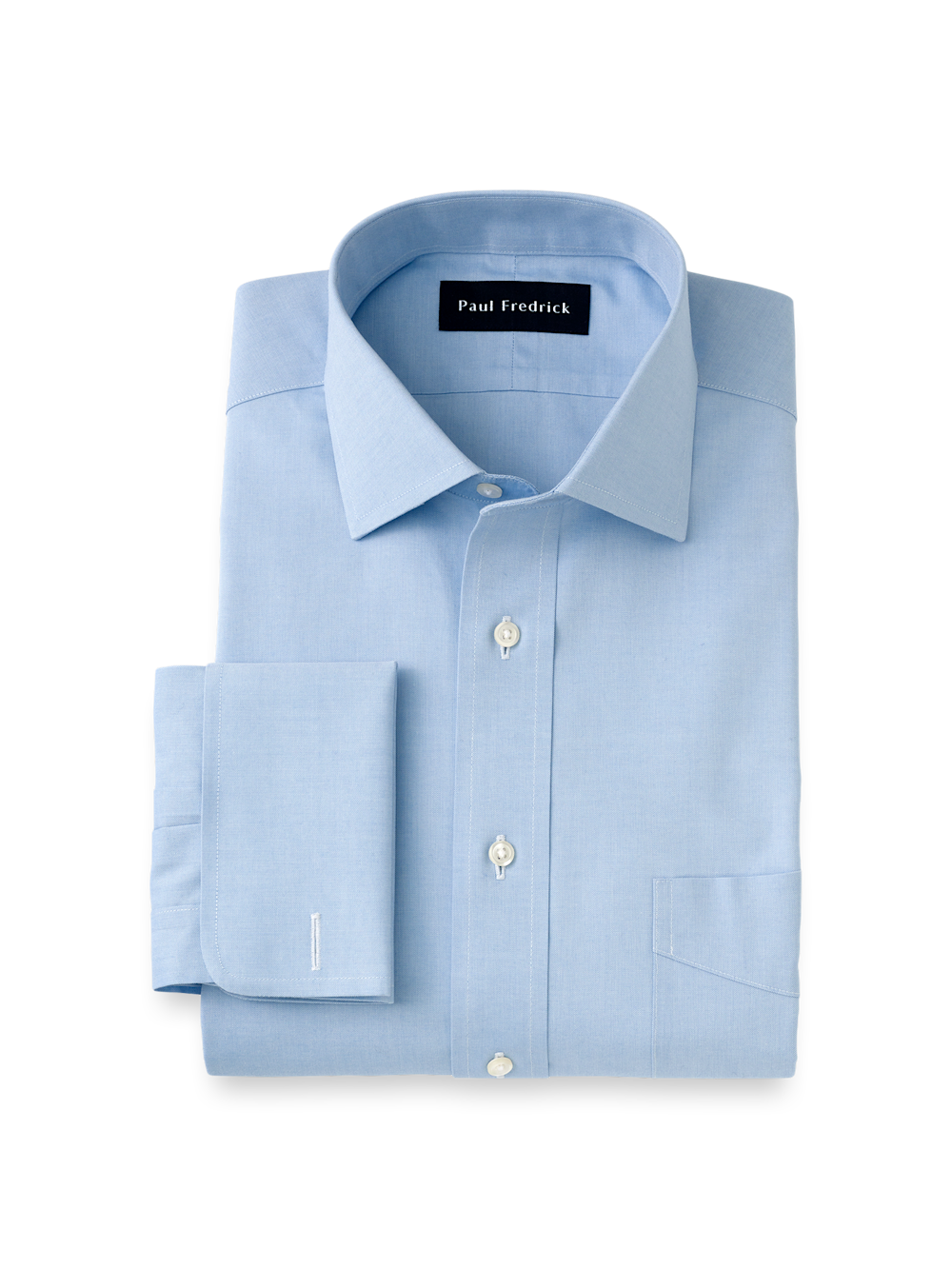 Blue Pinpoint Oxford Cotton Dress Shirts
