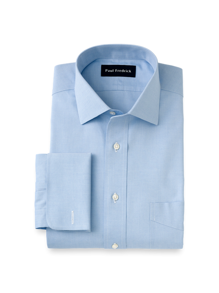 Blue Button Down Collar Dress Shirts