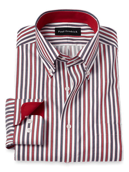 Red Striped Dress Shirts