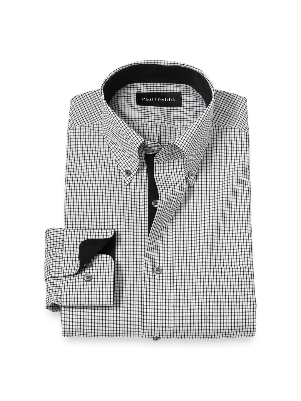 Black and White Check Dress Shirts
