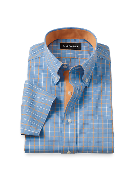 Blue Checkered Dress Shirts
