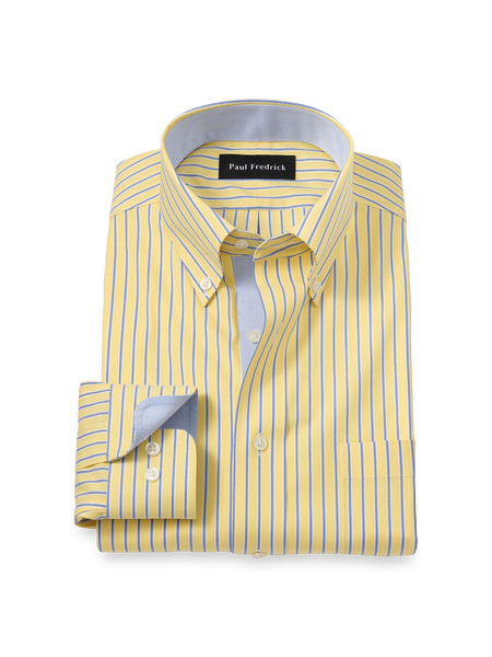 Slim Fit Yellow Dress Shirts
