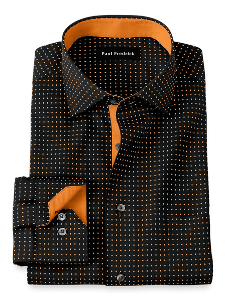 Black Polka Dot Dress Shirts