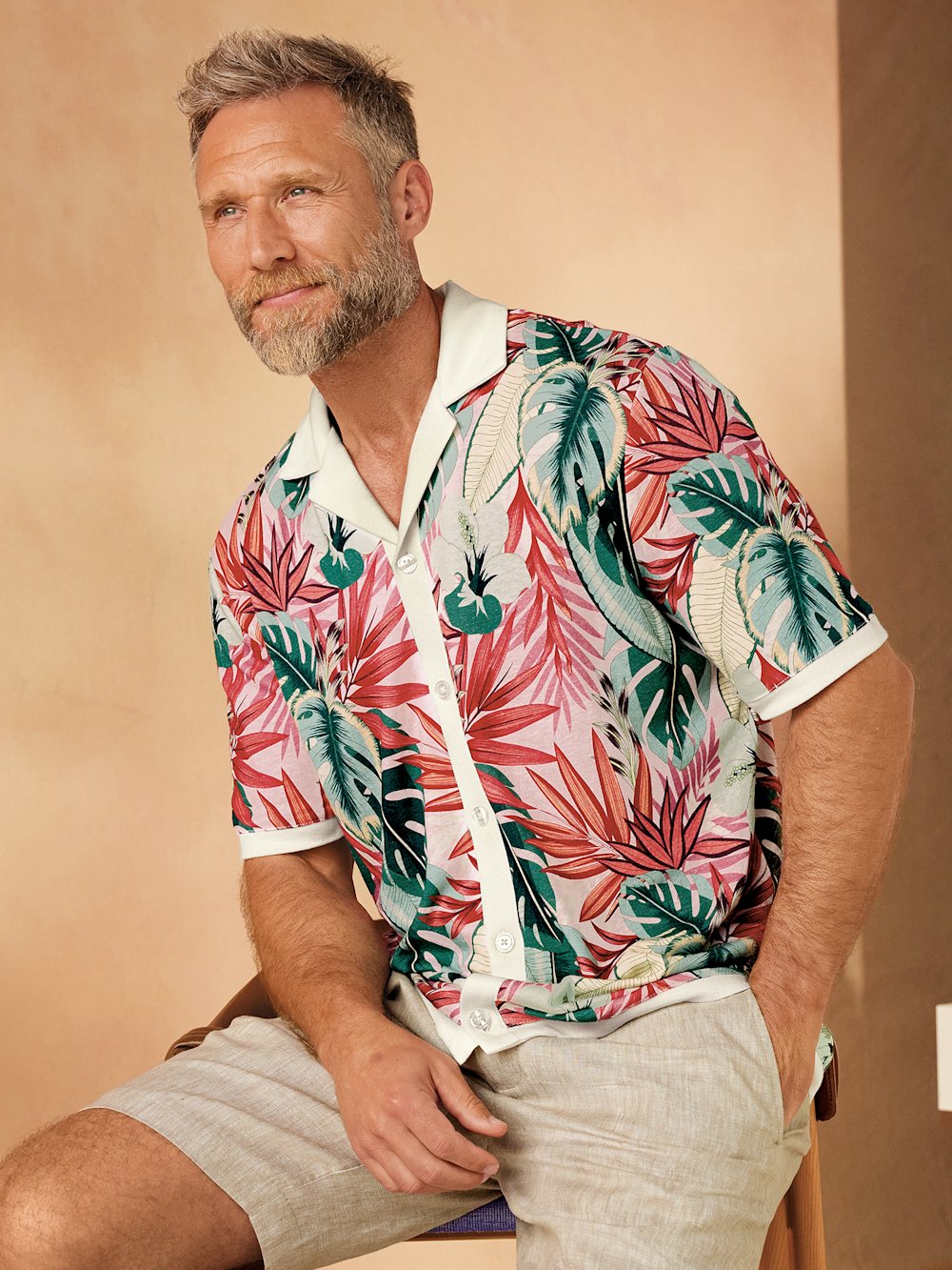 Camp Collar Linen Shirts