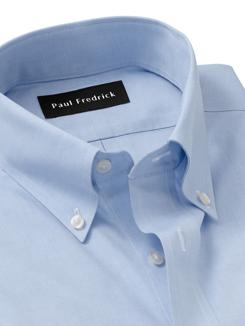 Alternate Image of Non-iron Cotton Pinpoint Solid Button Down Collar Dress Shirt-6