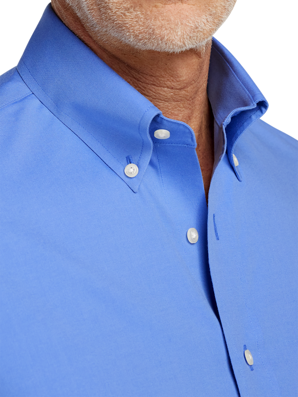 Alternate Image of Non-iron Cotton Pinpoint Solid Button Down Collar Dress Shirt-2