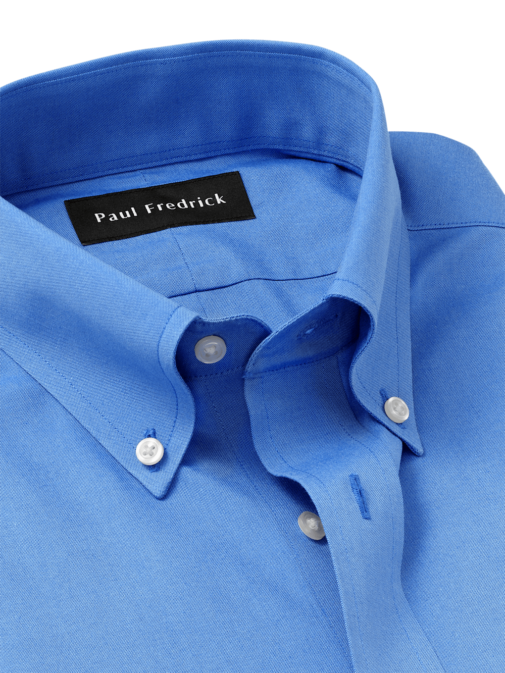 Alternate Image of Non-iron Cotton Pinpoint Solid Button Down Collar Dress Shirt-6