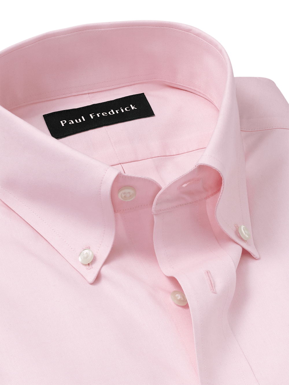 Alternate Image of Non-iron Cotton Pinpoint Solid Button Down Collar Dress Shirt-6