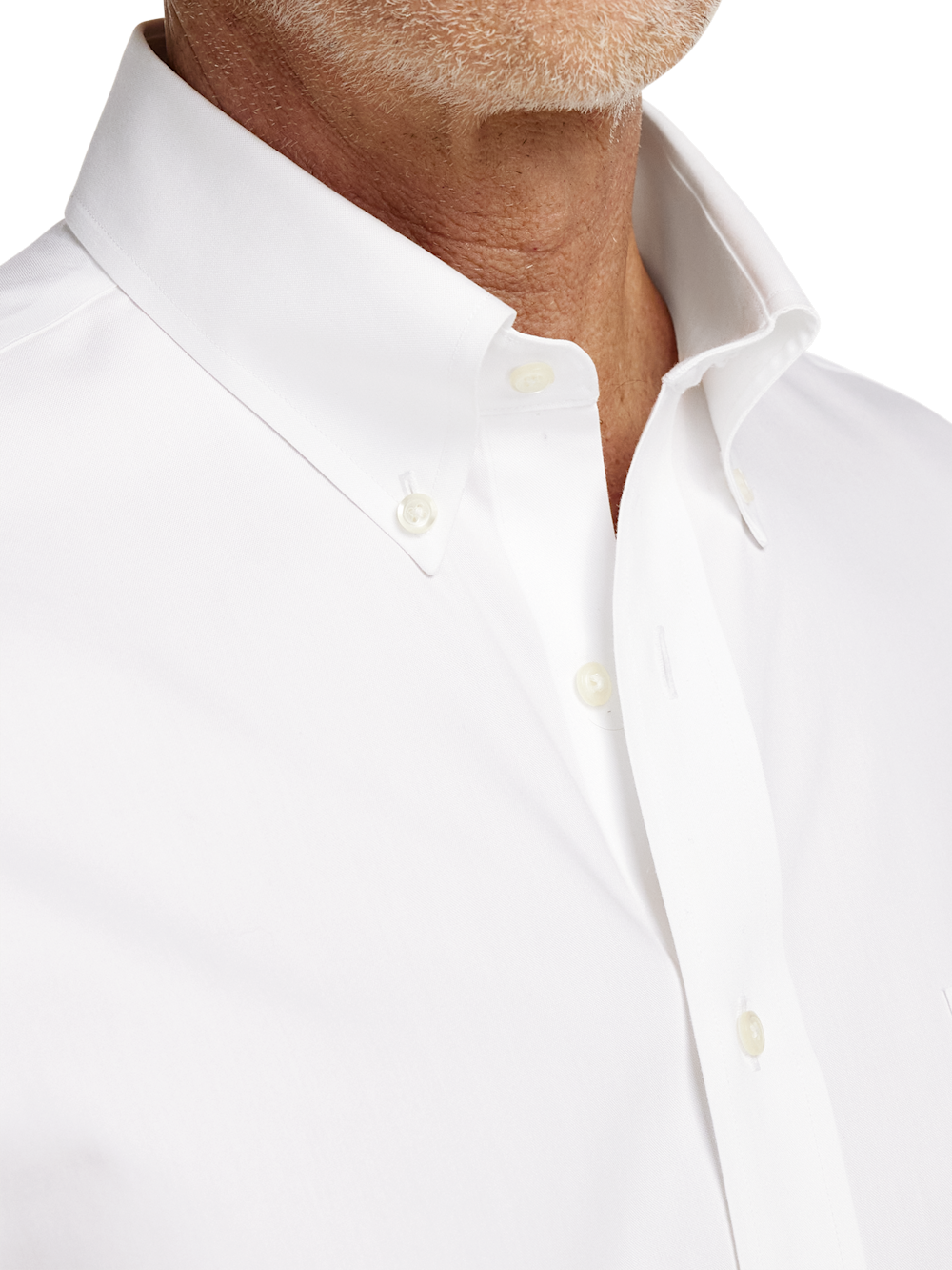 Alternate Image of Non-iron Cotton Pinpoint Solid Button Down Collar Dress Shirt-2