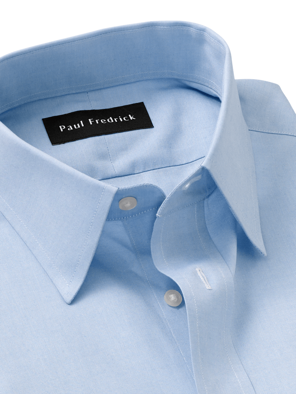 Alternate Image of Non-iron Cotton Pinpoint Solid Point Collar Dress Shirt-5