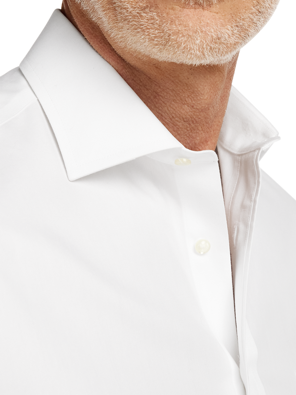 Alternate Image of Non-iron Cotton Pinpoint Solid Spread Collar Dress Shirt-2