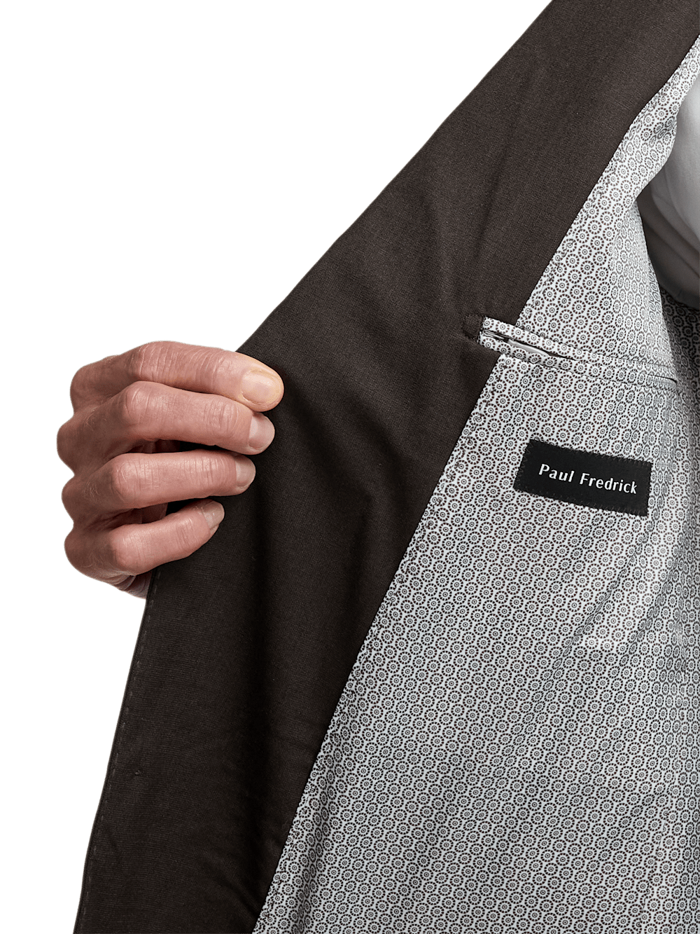 Alternate Image of Wool Stretch Bengaline Single Breasted Peak Lapel Suit-3