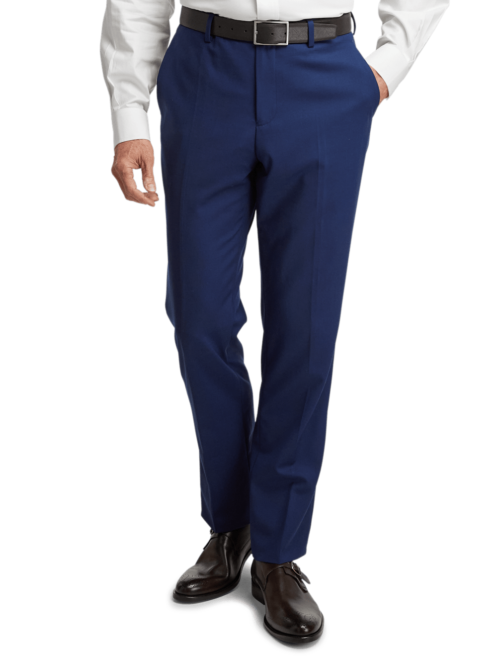 Alternate Image of Wool Stretch Bengaline Single Breasted Peak Lapel Suit-8