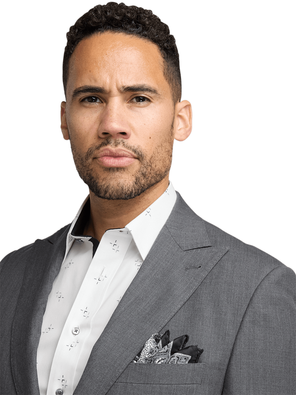 Alternate Image of Wool Stretch Bengaline Single Breasted Peak Lapel Suit-2