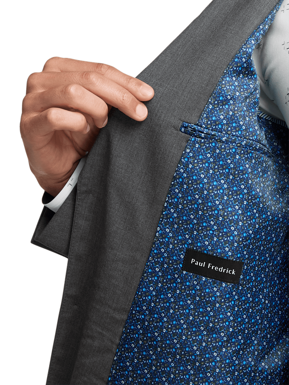 Alternate Image of Wool Stretch Bengaline Single Breasted Peak Lapel Suit-3