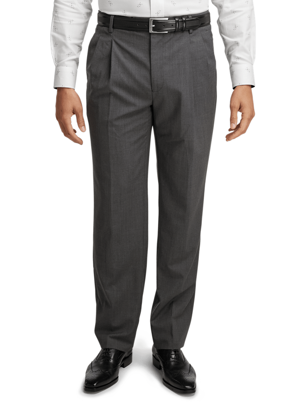 Alternate Image of Wool Stretch Bengaline Single Breasted Peak Lapel Suit-7