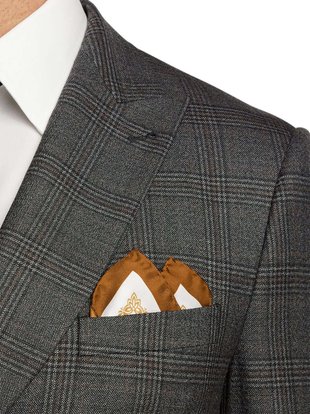 Alternate Image of Wool Plaid Double Breasted Peak Lapel Suit-5