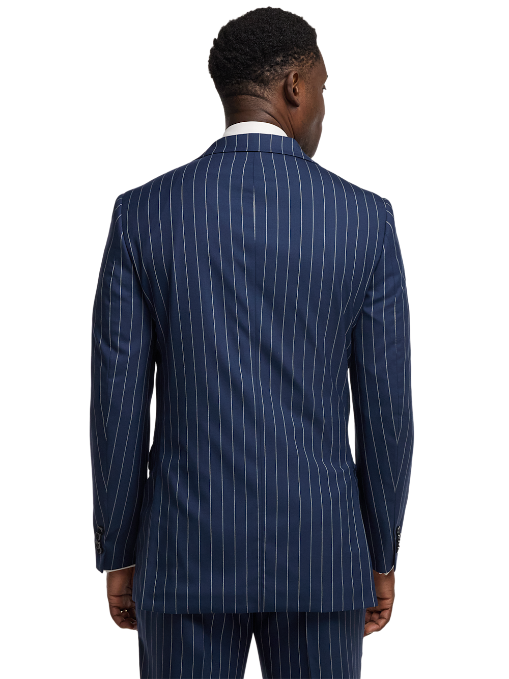 Alternate Image of Wool Stretch Stripe Double Breasted Peak Lapel Suit-6