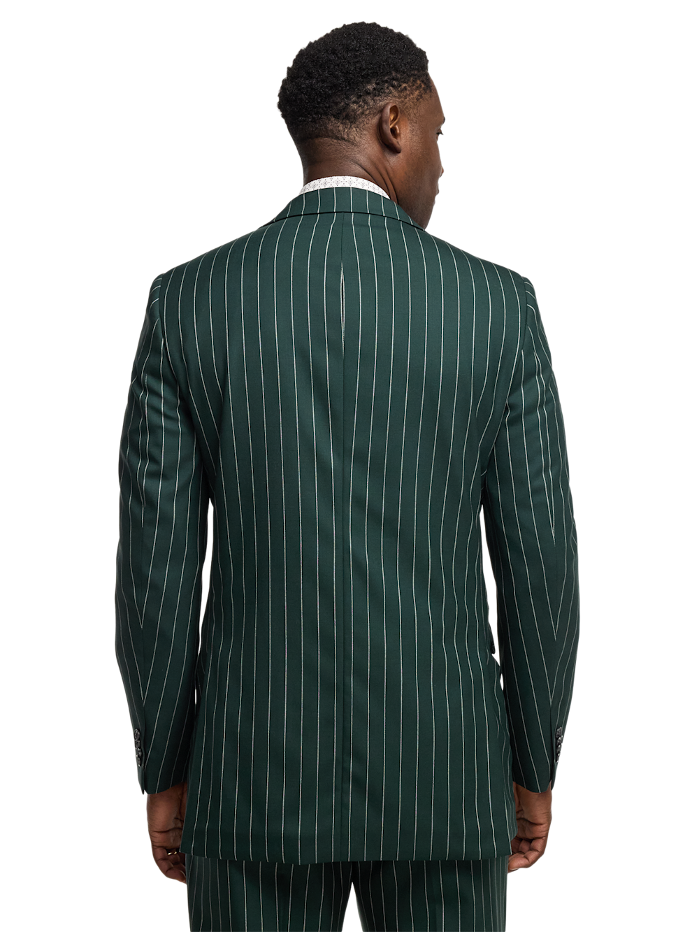 Alternate Image of Wool Stretch Stripe Double Breasted Peak Lapel Suit-6