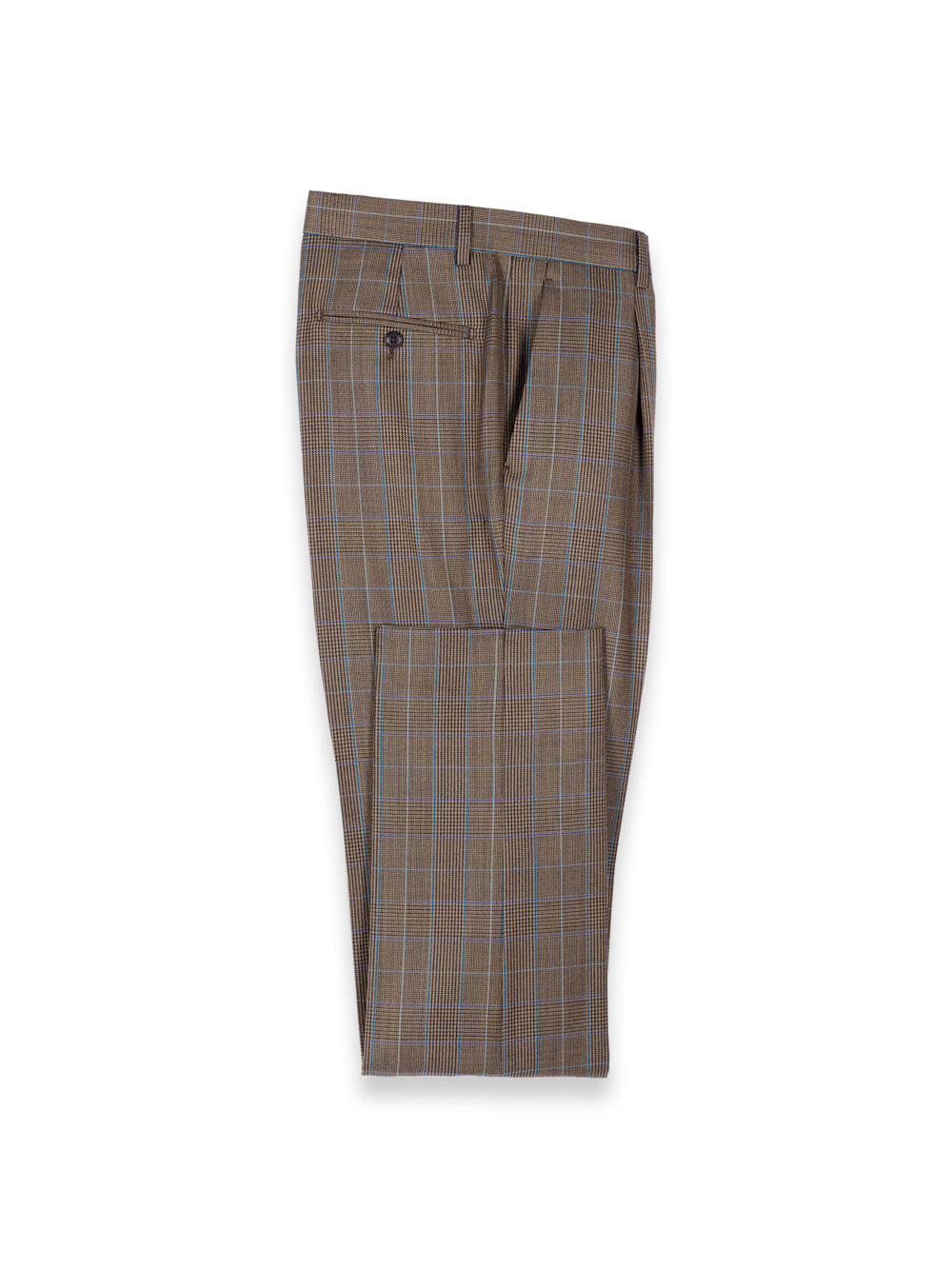 Alternate Image of Wool Blend Plaid Single Breasted Notch Lapel Suit-8