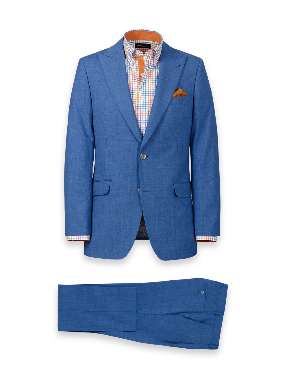 Product Image of Wool Stretch Bengaline Peak Lapel Suit-0