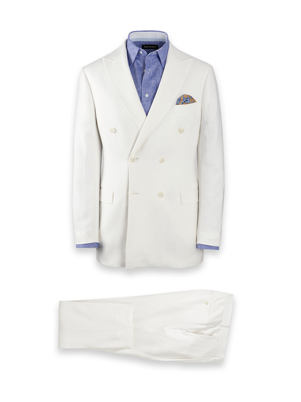 Product Image of Linen Blend Peak Lapel Suit-0