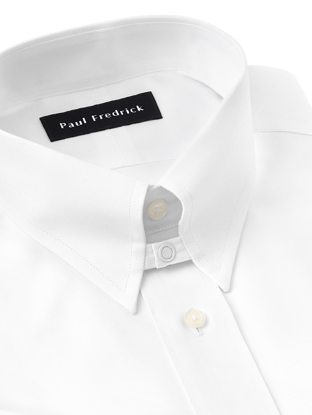 Alternate Image of Non-iron Cotton Pinpoint Solid Snap Tab Collar French Cuff Dress Shirt-6