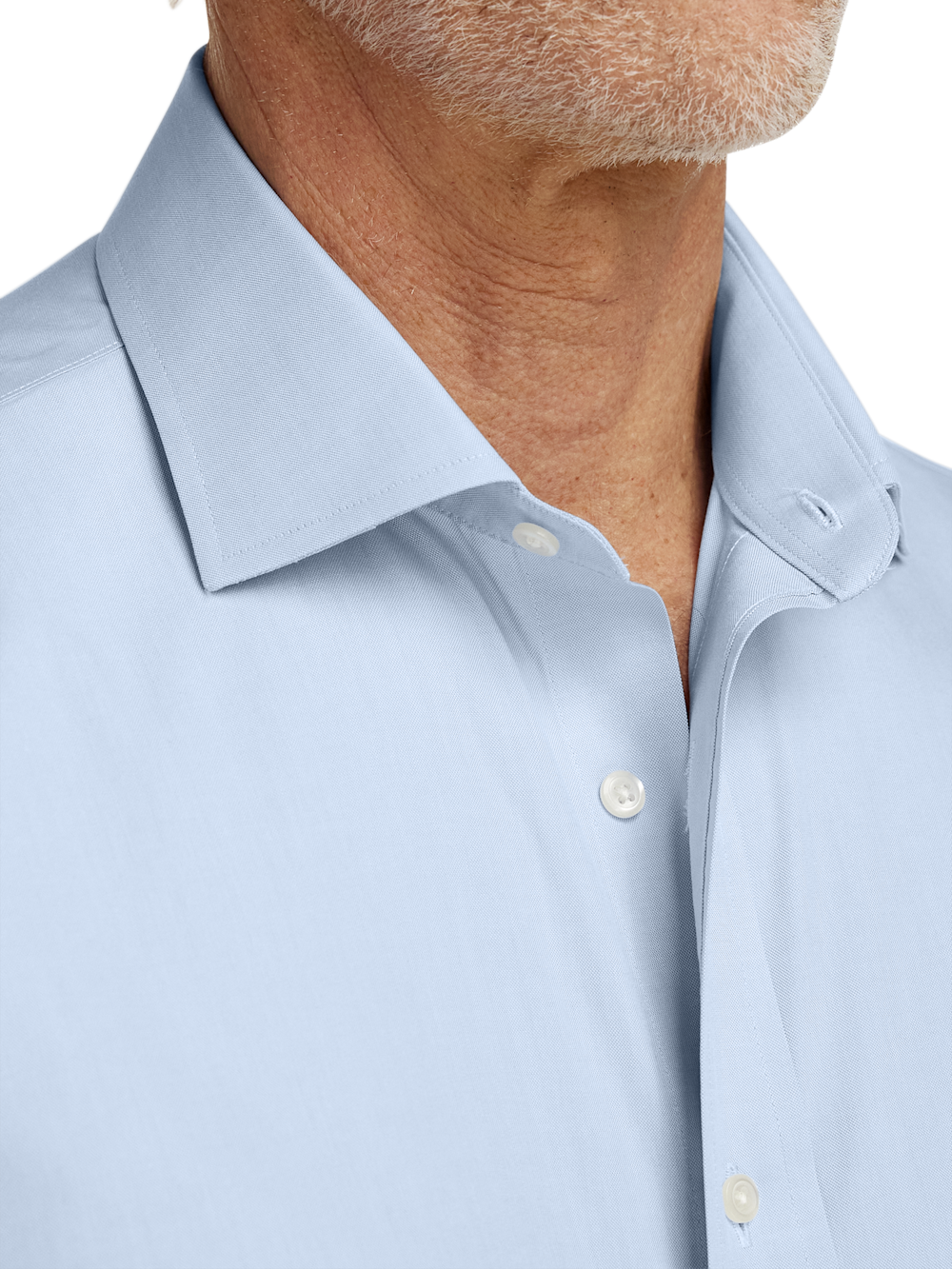 Alternate Image of Non-iron Cotton Pinpoint Solid Spread Collar French Cuff Dress Shirt-2