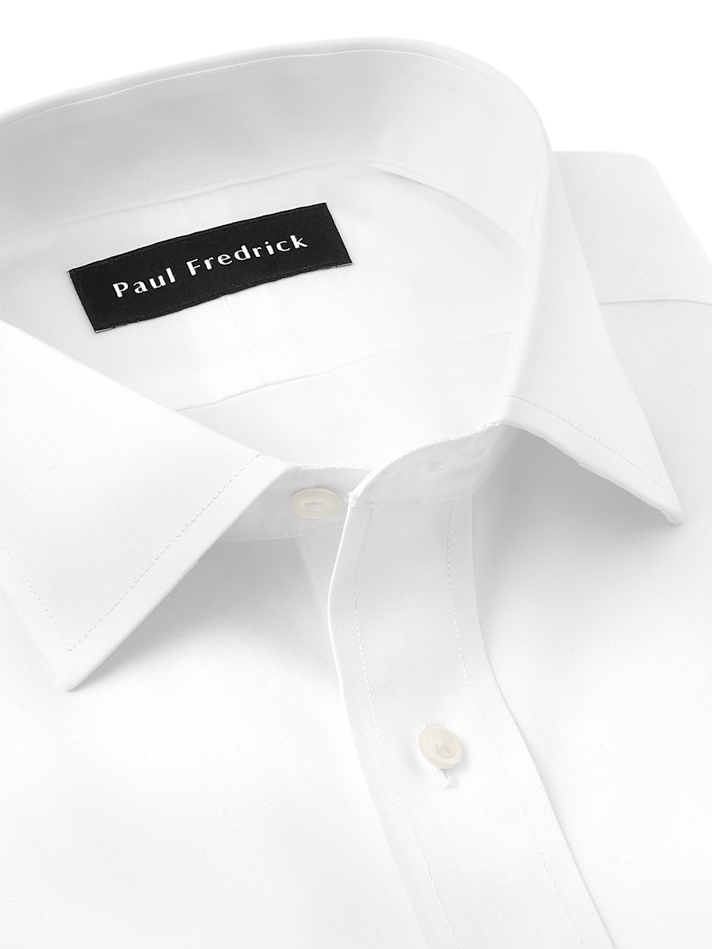 Alternate Image of Non-iron Cotton Pinpoint Solid Spread Collar French Cuff Dress Shirt-6