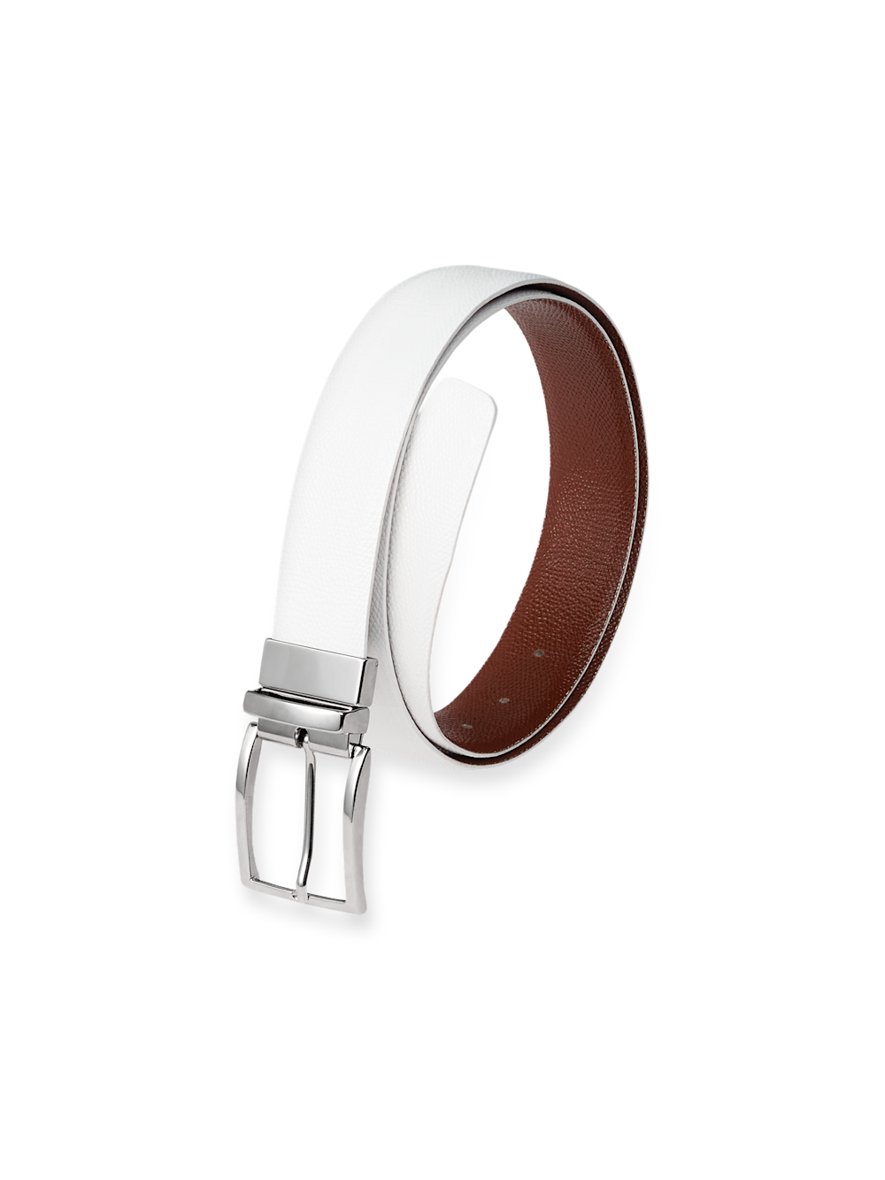Product Image of Anthony Reversible Belt-White/Chestnut
