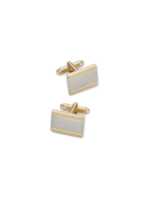 Engravable Cufflinks - Gold/silver
