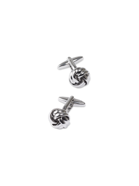 Knot Cufflink - Silver