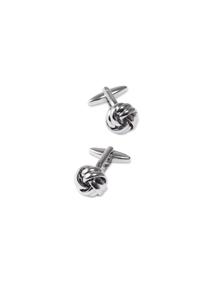 Knot Cufflink - Silver