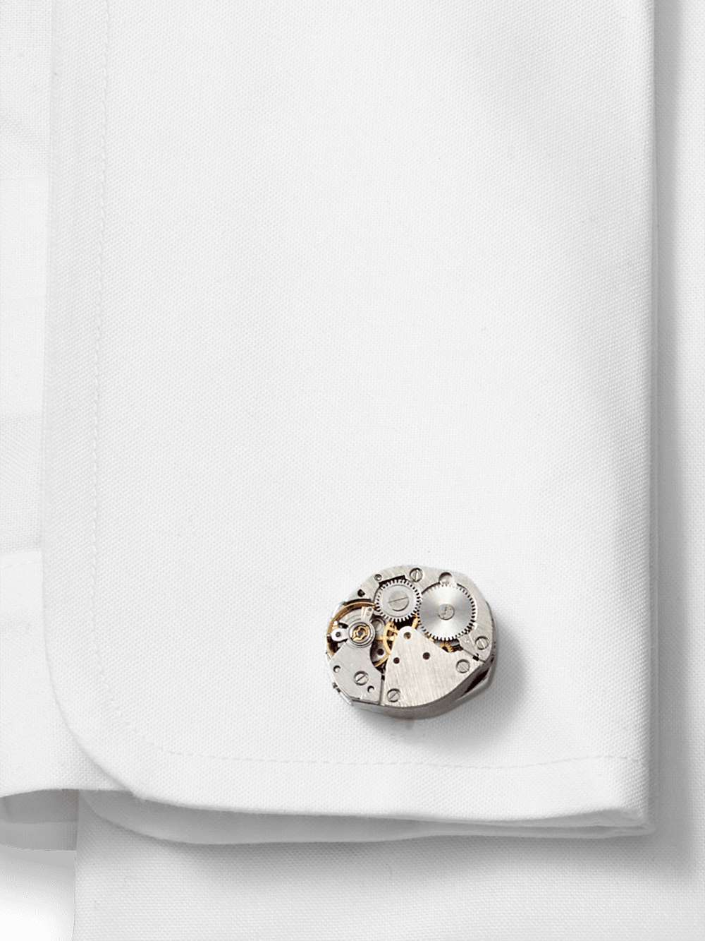 Alternate Image of Oval Watch Movement Cufflinks-1