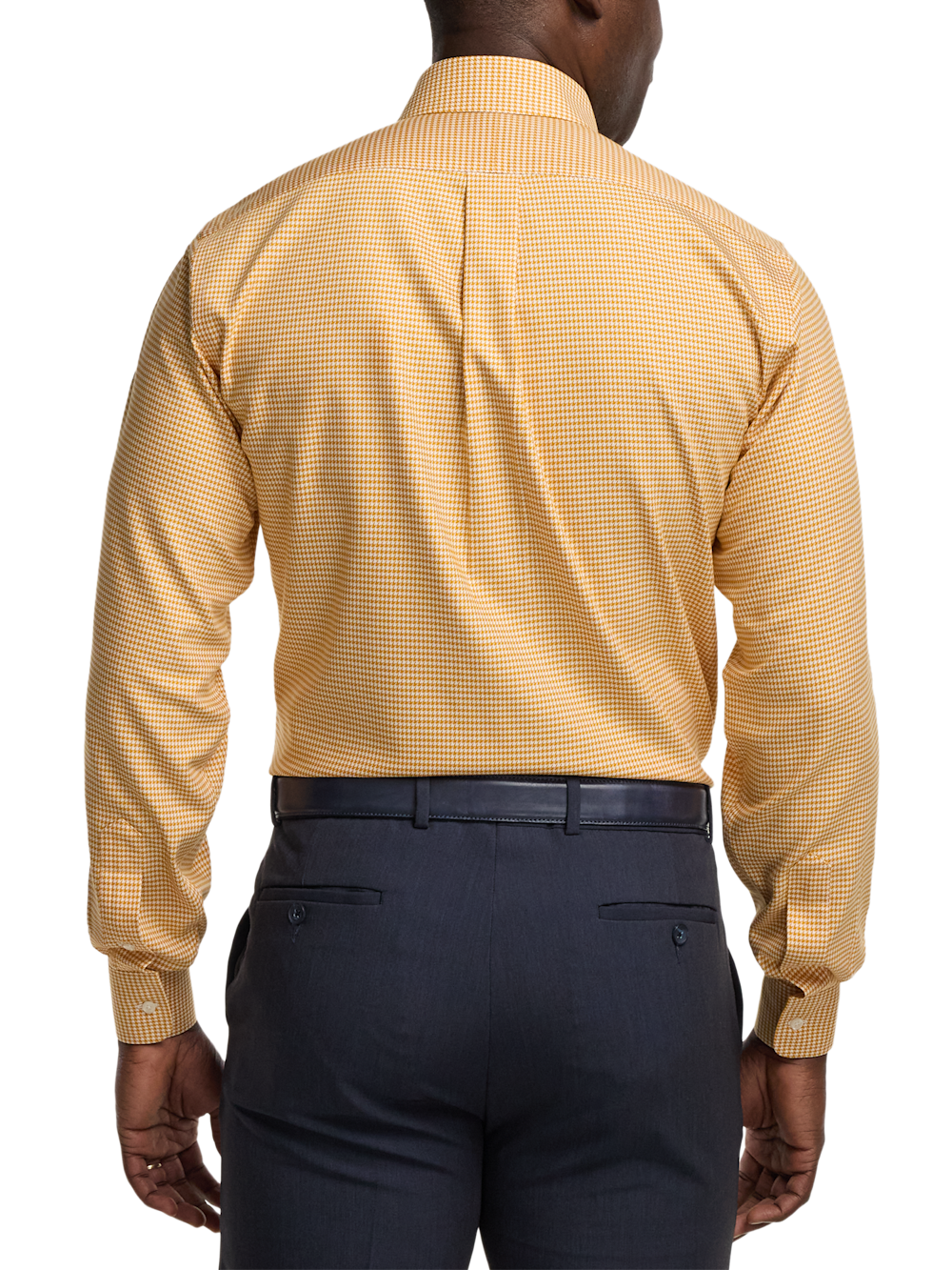 Alternate Image of Comfort Stretch Non-iron Houndstooth Dress Shirt With Contrast Trim-4
