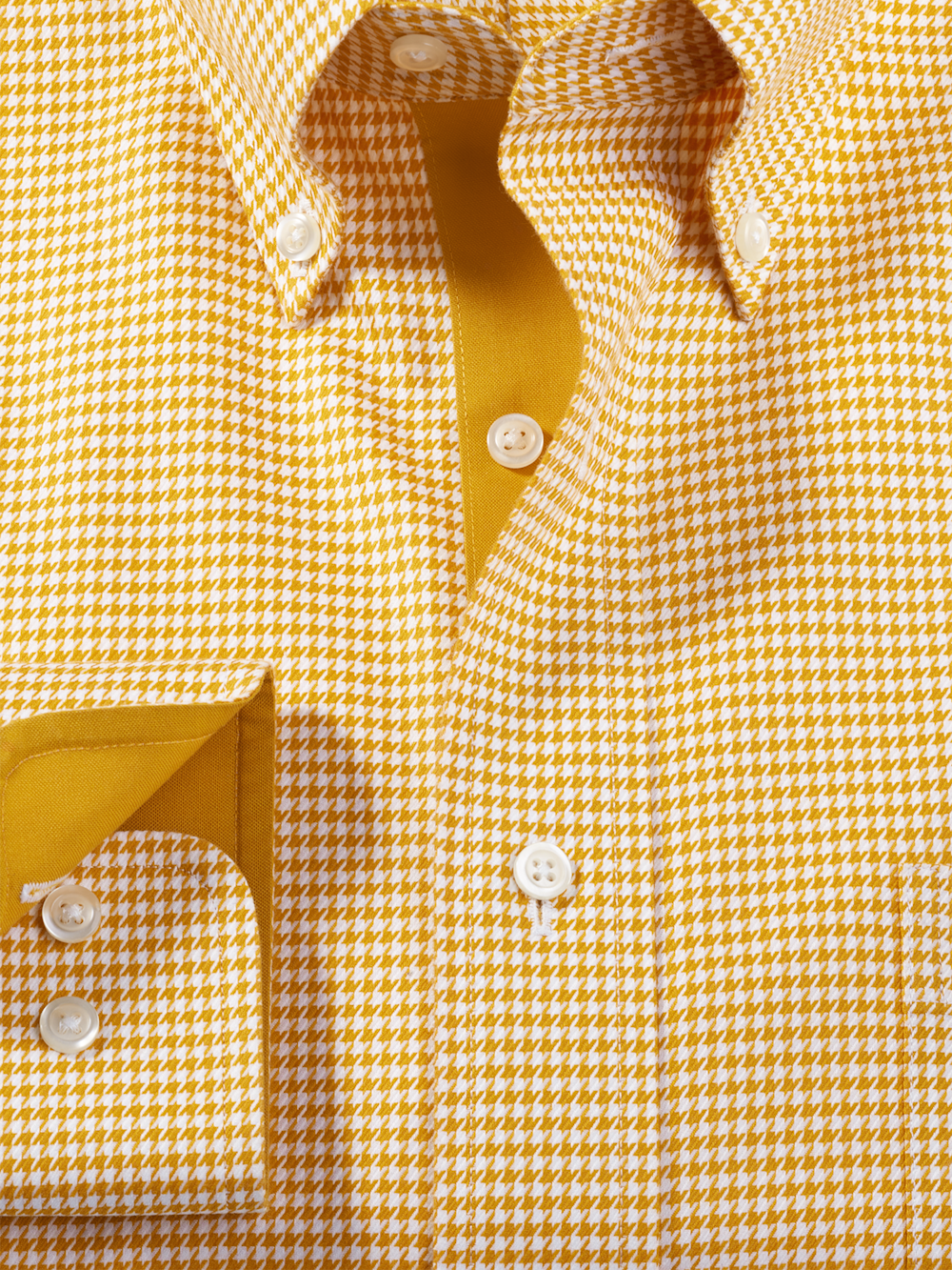 Alternate Image of Comfort Stretch Non-iron Houndstooth Dress Shirt With Contrast Trim-5