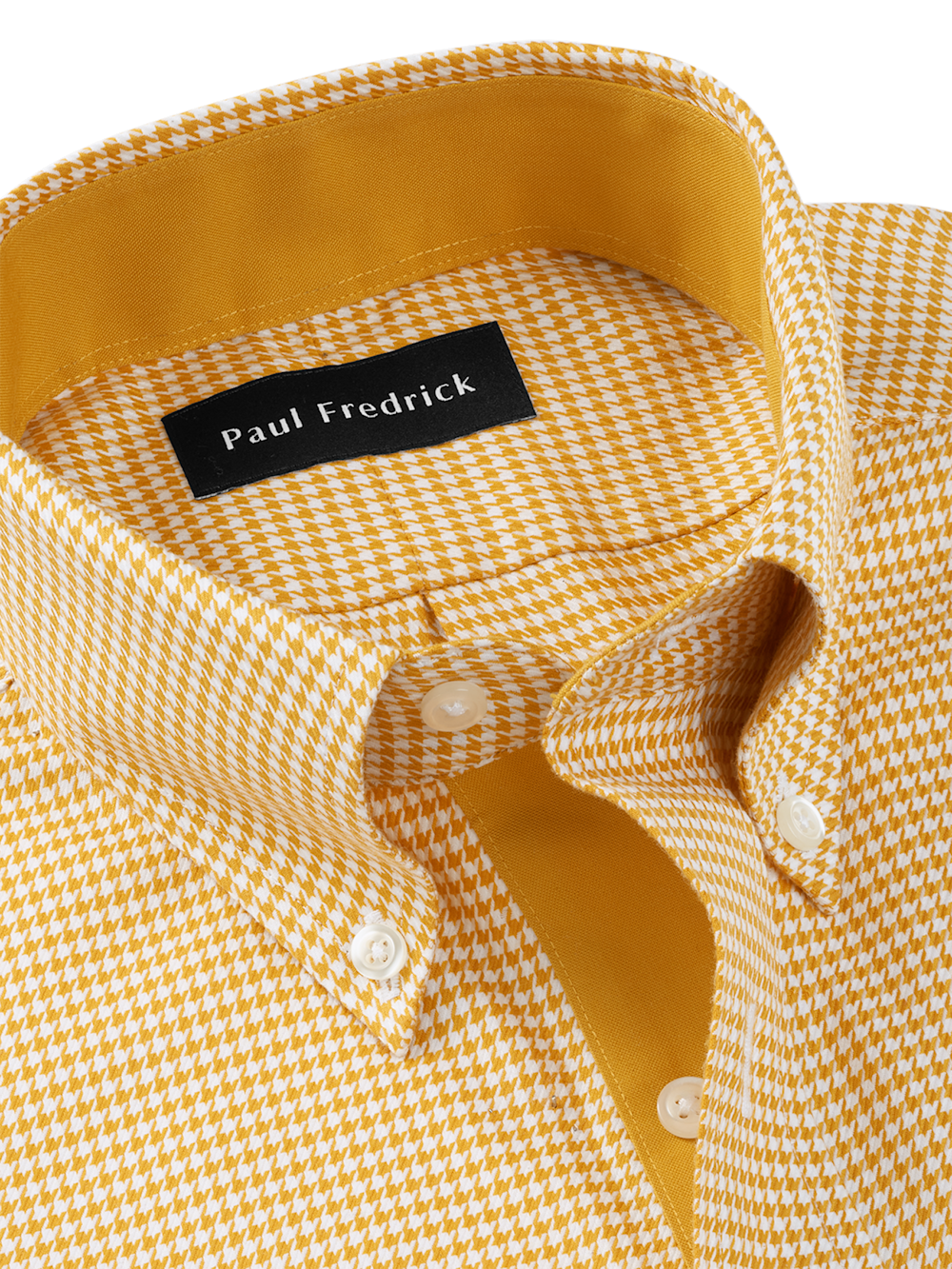 Alternate Image of Comfort Stretch Non-iron Houndstooth Dress Shirt With Contrast Trim-6