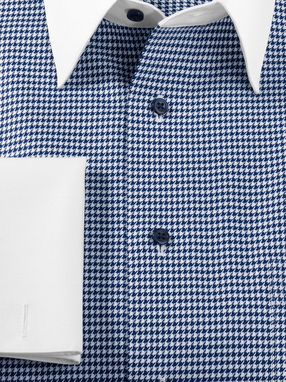 Alternate Image of Comfort Stretch Non-iron Houndstooth Dress Shirt-5