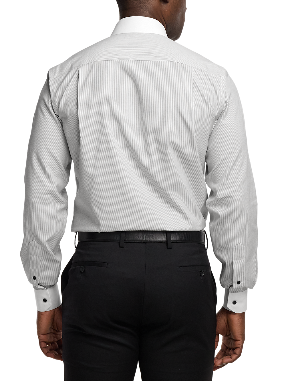 Alternate Image of Comfort Stretch Non-iron Stripe Dress Shirt-4