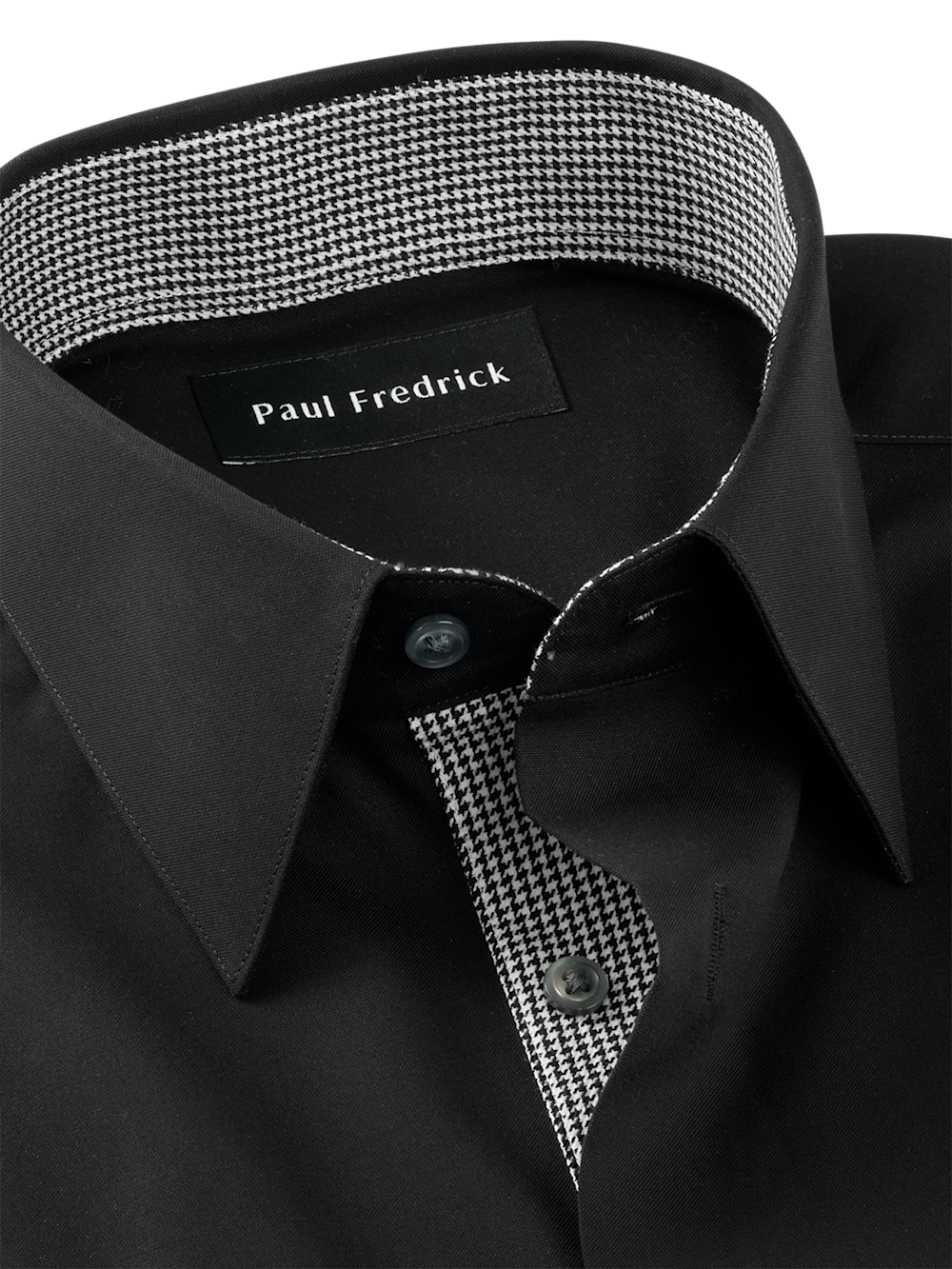 Alternate Image of Comfort Stretch Non-iron Solid Dress Shirt With Contrast Trim-6