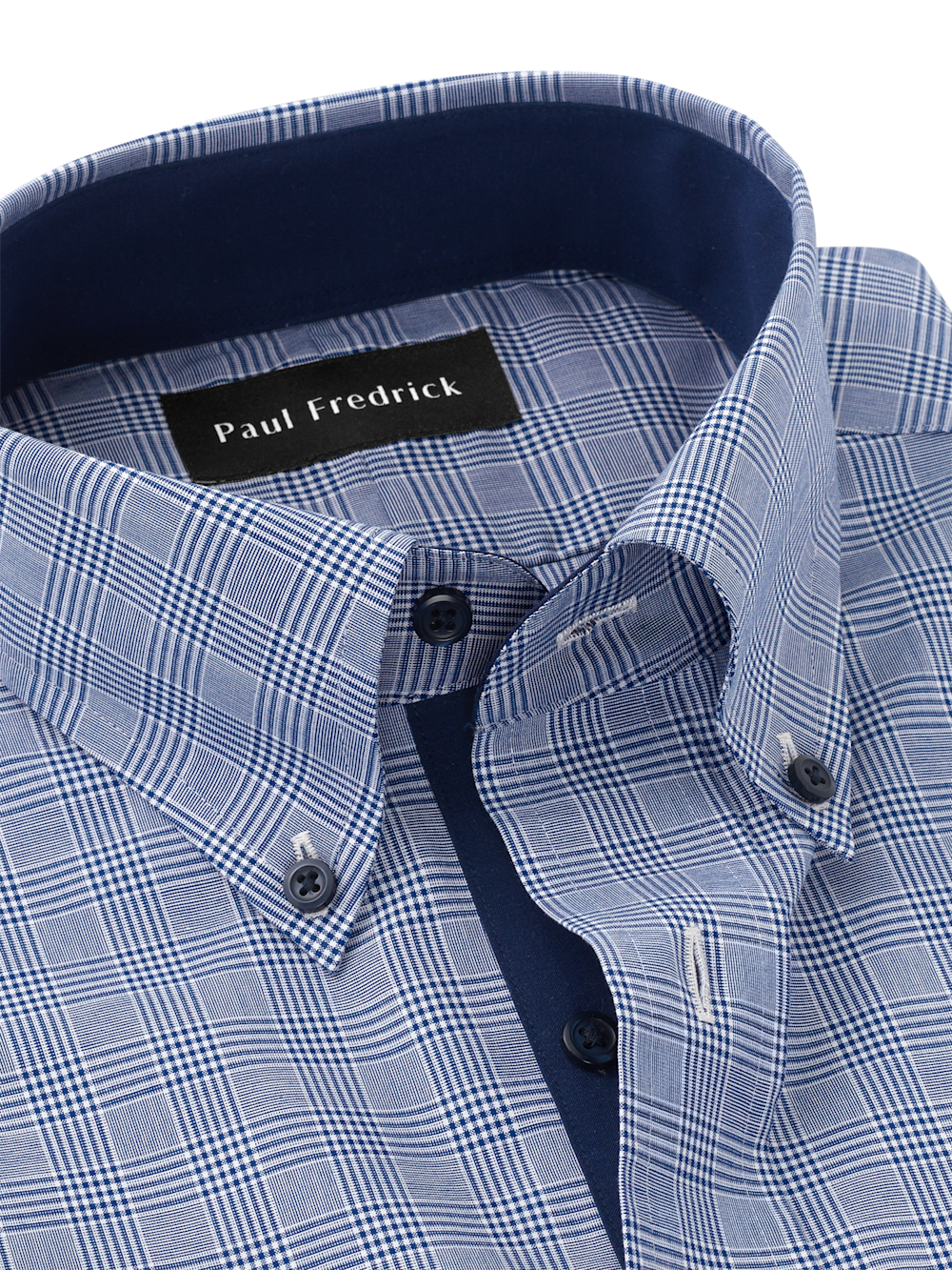 Alternate Image of Non-iron Cotton Plaid Dress Shirt With Contrast Trim-6