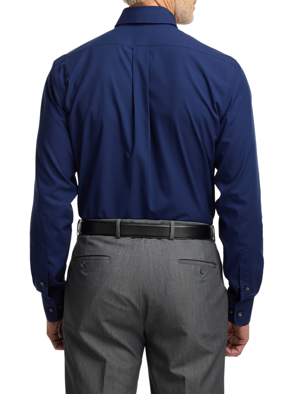 Alternate Image of Non-iron Cotton Solid Dress Shirt With Contrast Trim-4