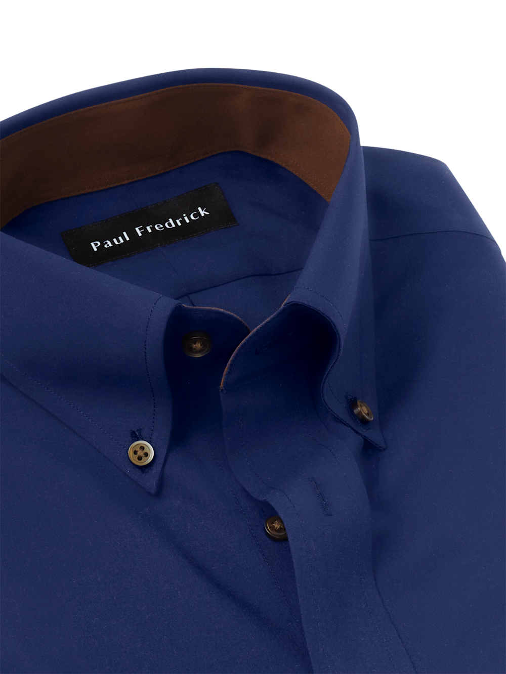 Alternate Image of Non-iron Cotton Solid Dress Shirt With Contrast Trim-6