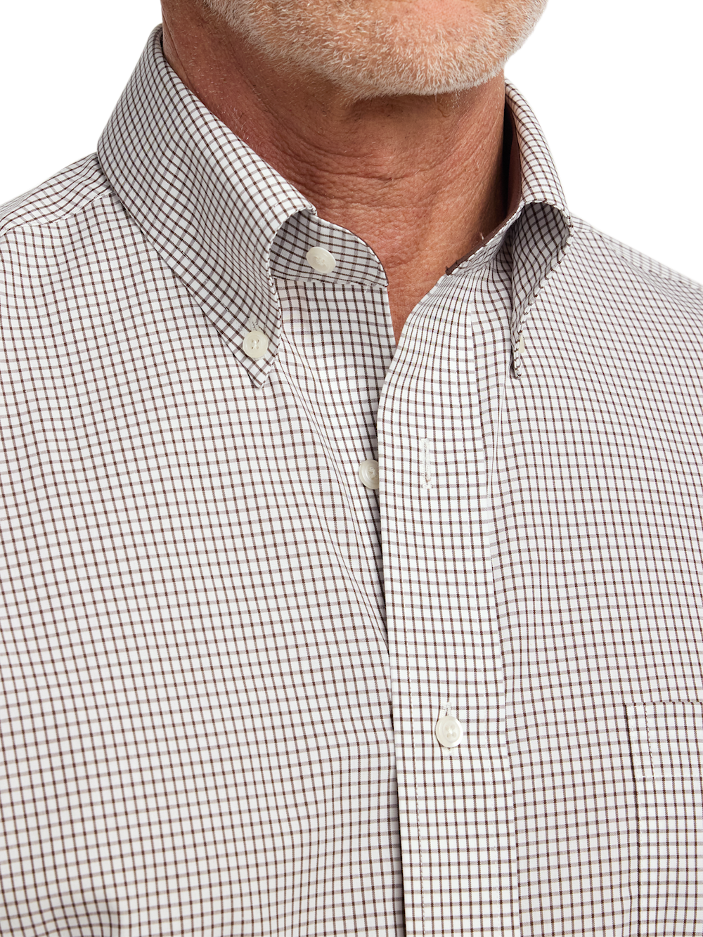 Alternate Image of Non-iron Cotton Check Dress Shirt With Contrast Trim-2