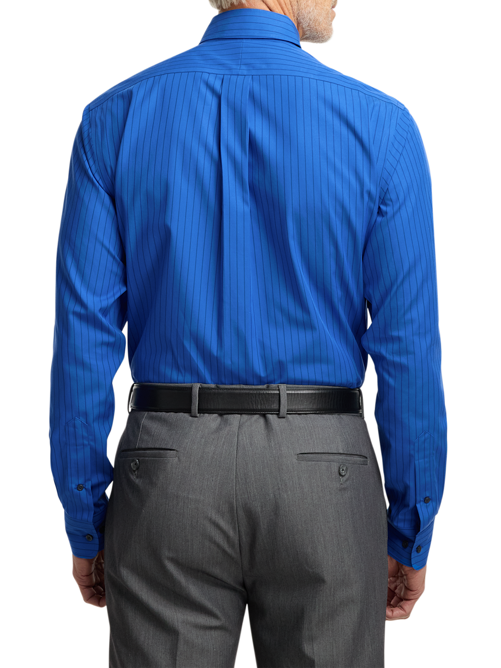 Alternate Image of Non-iron Cotton Stripe Dress Shirt With Contrast Trim-4
