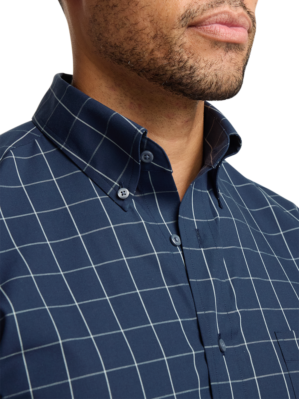 Alternate Image of Non-iron Cotton Windowpane Dress Shirt-2
