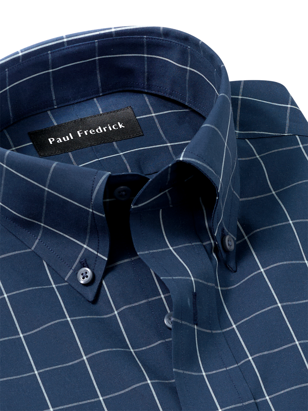 Alternate Image of Non-iron Cotton Windowpane Dress Shirt-6