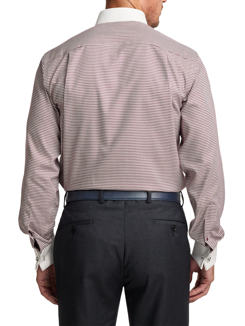 Alternate Image of Comfort Stretch Non-iron Check Dress Shirt-4