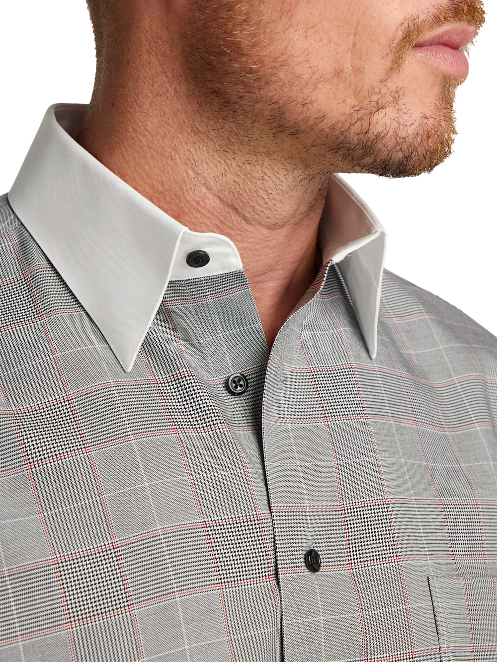 Alternate Image of Comfort Stretch Non-iron Plaid Dress Shirt-2