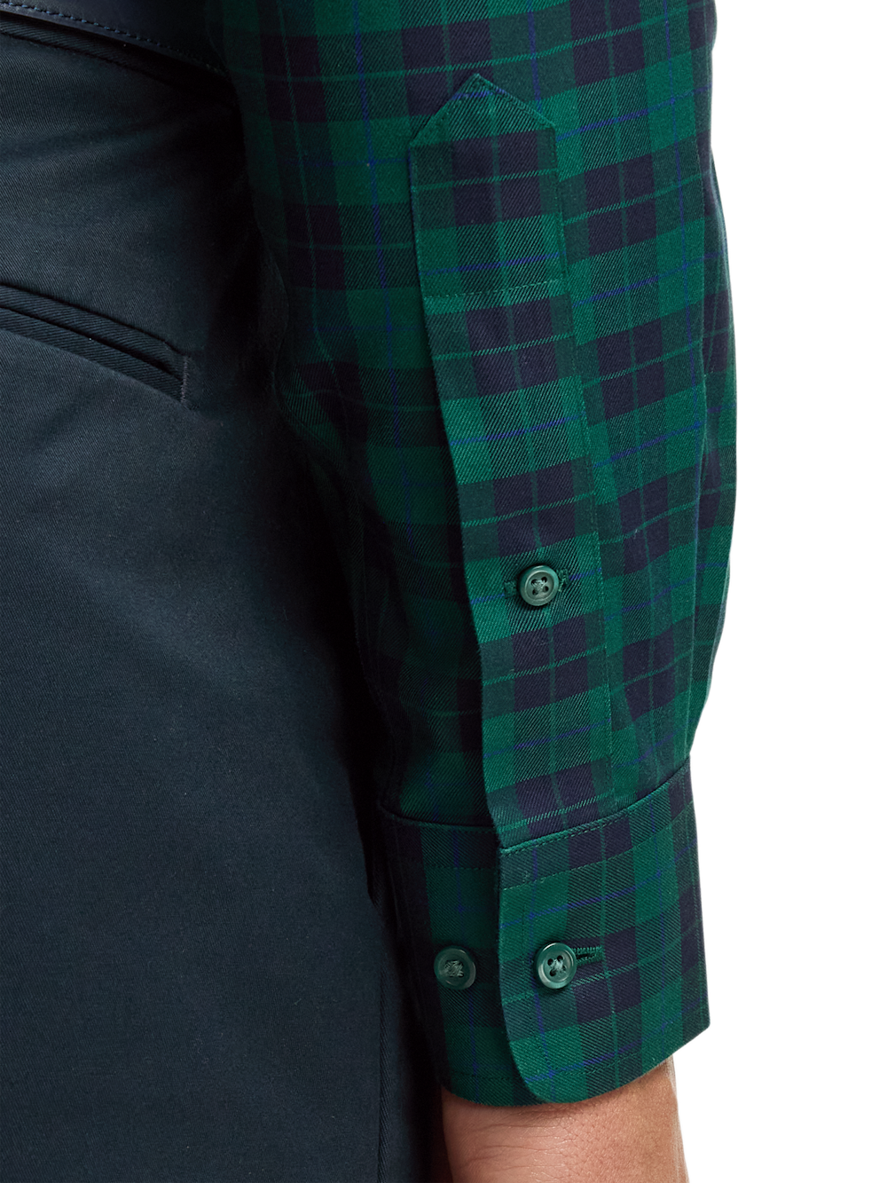 Alternate Image of Comfort Stretch Non-iron Plaid Dress Shirt-3